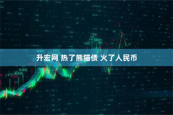 升宏网 热了熊猫债 火了人民币
